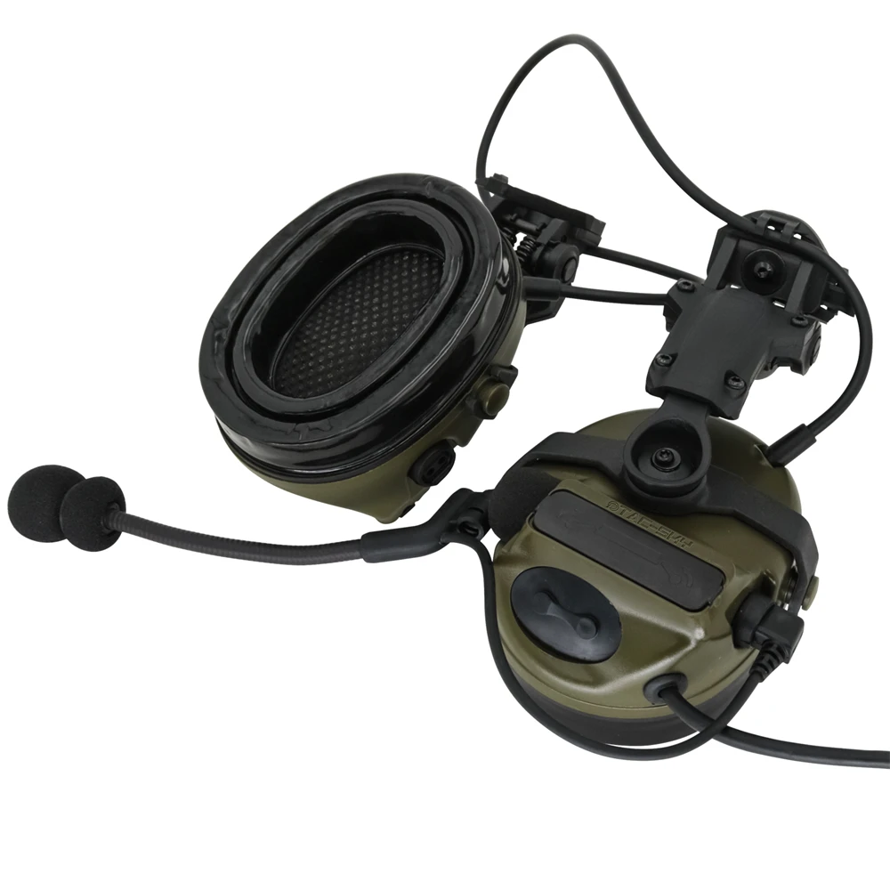 Tactical Headset Comtac III Helmet ARC Rails Noise Cancelling Pickup Headphones Shooting Airsoft Sports Earmuff Tactical U94 PTT