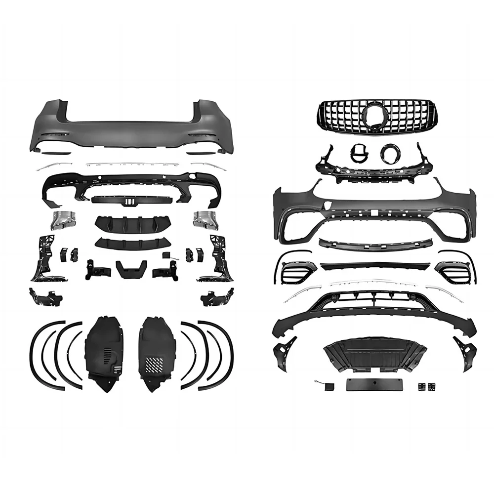 

Полный комплект для Benz GLC Class X253 GLC200 GLC250 GLC300 GLC350 20-22, обновление до GLC63S, стиль передней строчки