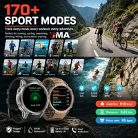 Nouvelle Montre Connectée Tout-Terrain 2026 avec Carte GPS Précise Hors Ligne, Boussole GPS Intégrée, Étanchéité 5ATM, Appel Bluetooth pour Hommes 3