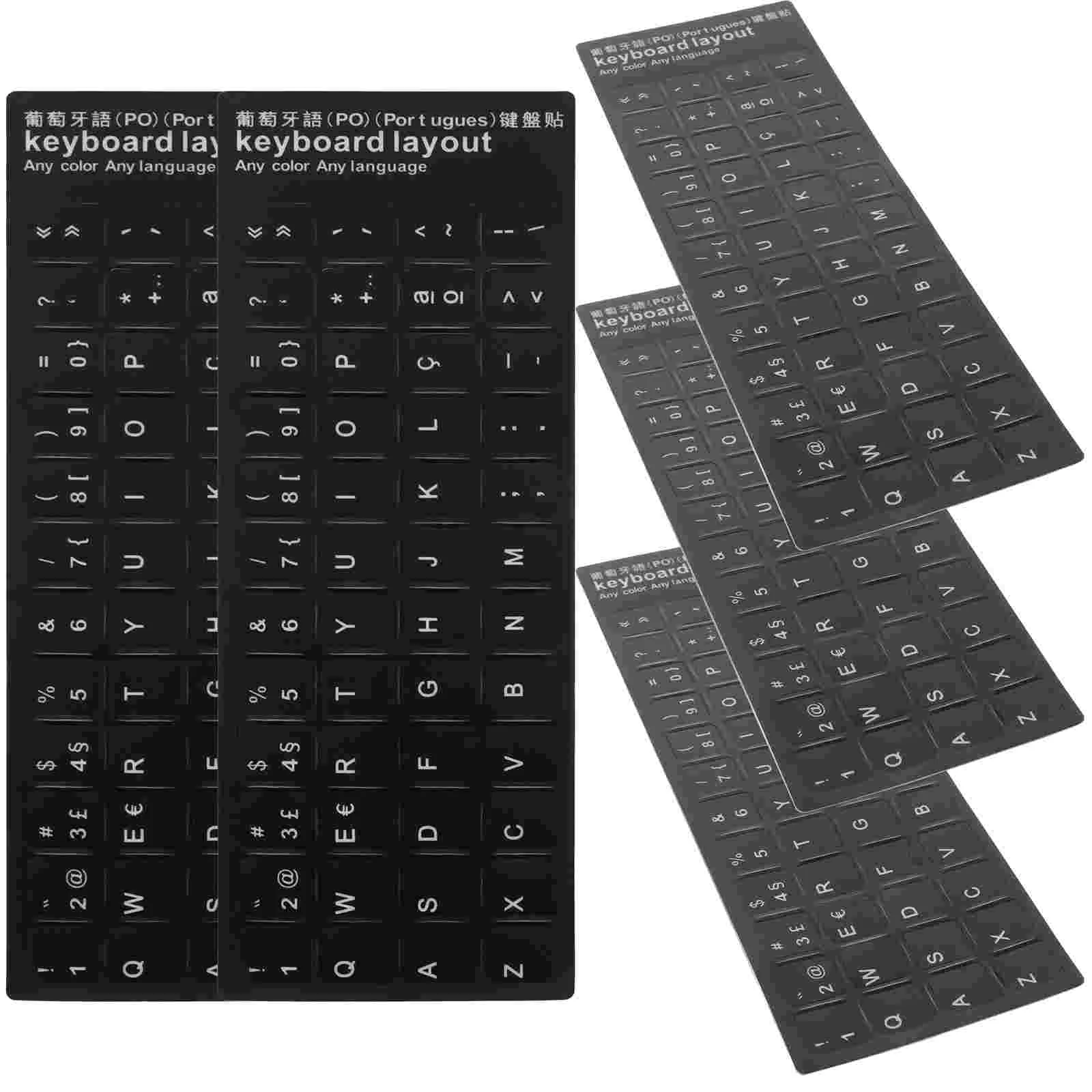 10 Pcs Keyboard Computer Keyboard Skin Cover Wireless Keyboardations Students Gift Layout Pvc Foreign Language Laptop Computer