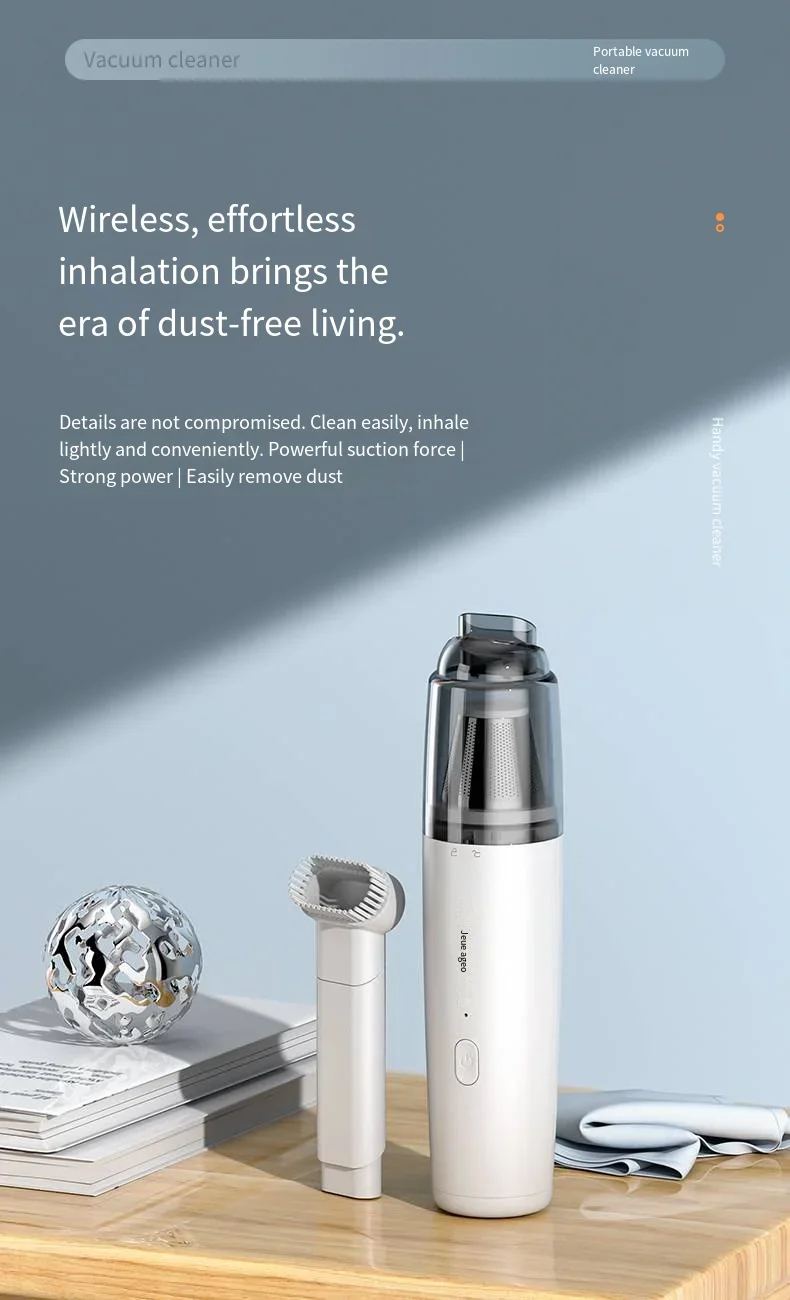 Handheld Car Vacuum - Powerful Suction Mini Cordless Portable Cleaner | Rechargeable Wet Dry