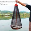 Fishing Landing Net Fishing Catching Collection Bag With Drawstring Portable Fish Net Encrypted Mesh Fish Holding Bag For 2