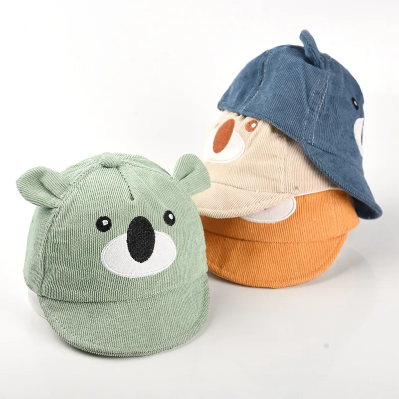 Cartoon Bear Baby Duck Tongue Hat Kids Sun Hat Baby Hat Baseball Cap Boy Girl Sunshade Peaked Cap Cotton Children Outdoor Visor Korean Kids Short Brim