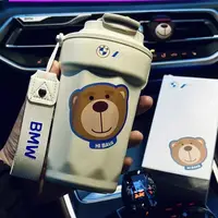 Car Emblem 316 Stainless Steel Thermos Cup Coffee Portable Cup For BMW M3 M4 M5 G42 G30 G20 E90 E90 E93 E60 F10 F07 F34 F30 F20 1