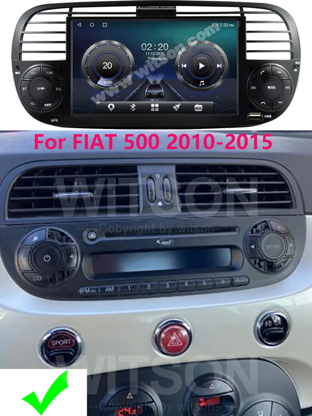 Witson K700 Android 11 Quad Core Car 