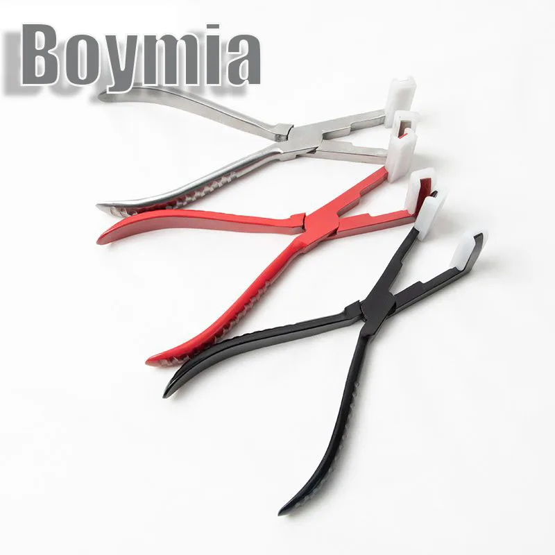 Boymia Tape Hair Pliers Professional Stainless Steel Extensions Tape Sealing Plier Ergonomic Design For Hair Salon Tools