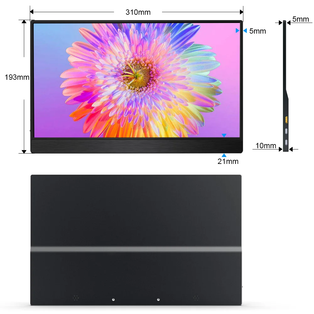13.3 ġ 1920*1080 IPS ޴    ° ȭ HDMI USB-C ÷ ġ PS5 Xbox ƺ ȵ̵ ȭ Ʈ