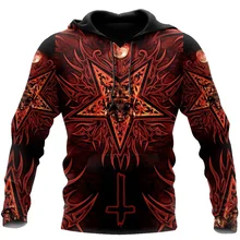 

Men's Spring and Autumn Loose Super Dalian Hoodie Casual Fashion O-Neck Sweater New Viking Pattern 3D Printing Hoodie