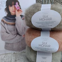1*50g ball Sandnes Garn Silk Mohair Handknitting Yarn 2