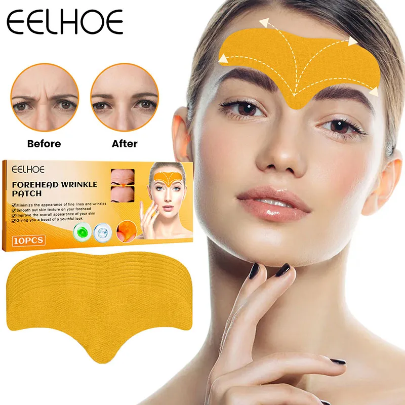 

10-50 Anti-wrinkle Forehead Line Removal Gel Patch Firming Mask Frown Lines Face Skin Care Stickers Anti-aging Collagen Natural