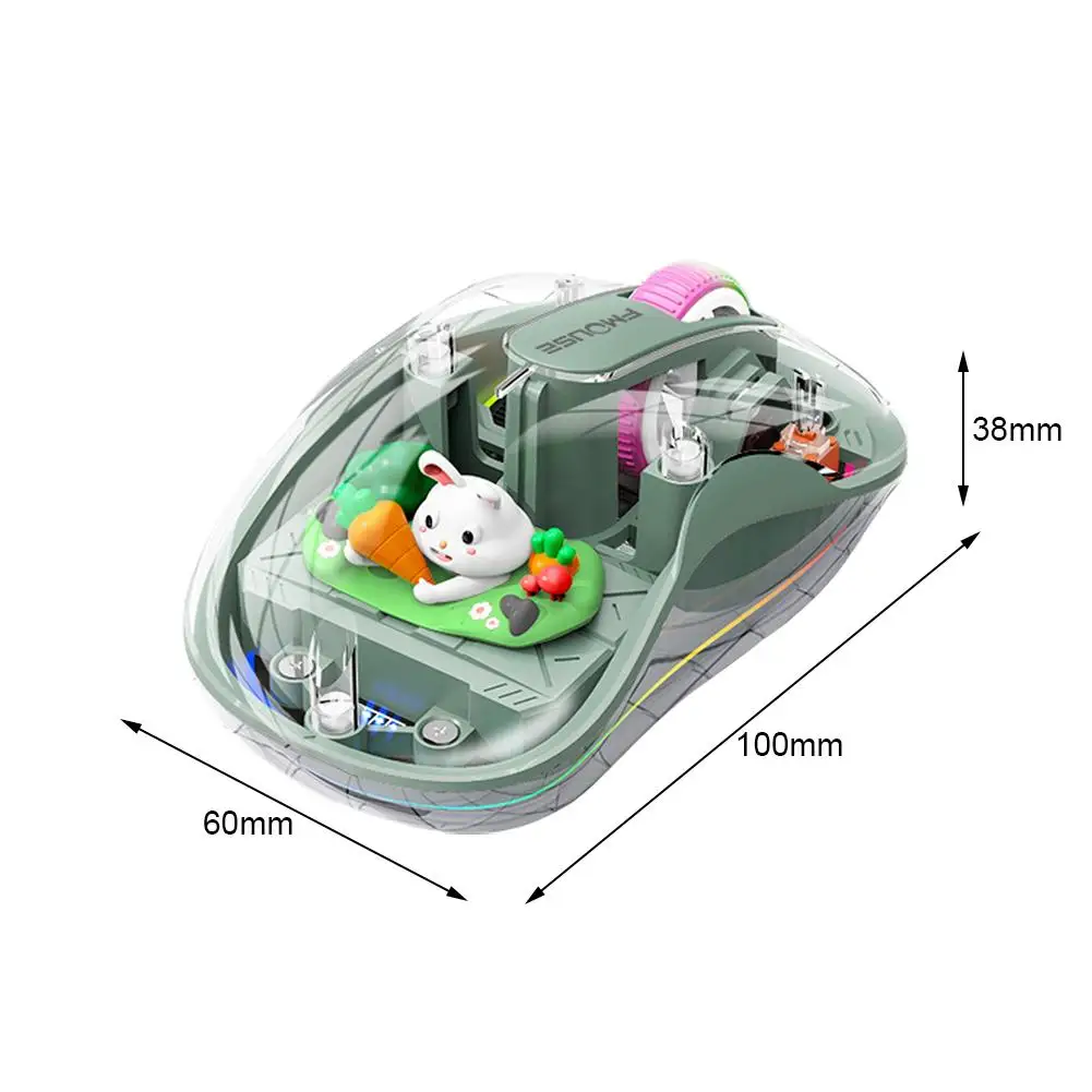 Wireless Rechargeable Mouse with Power Display for Laptop and Tablet