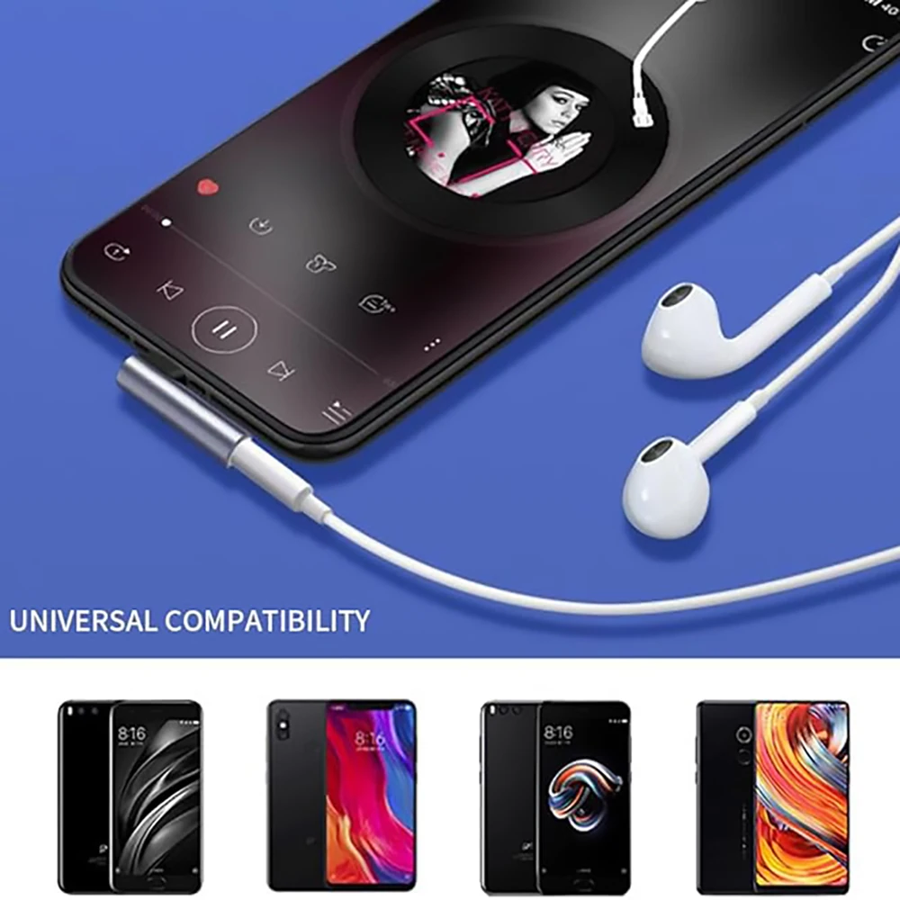 Universal USB C to 3.5mm Audio Jack Headphone Adapter