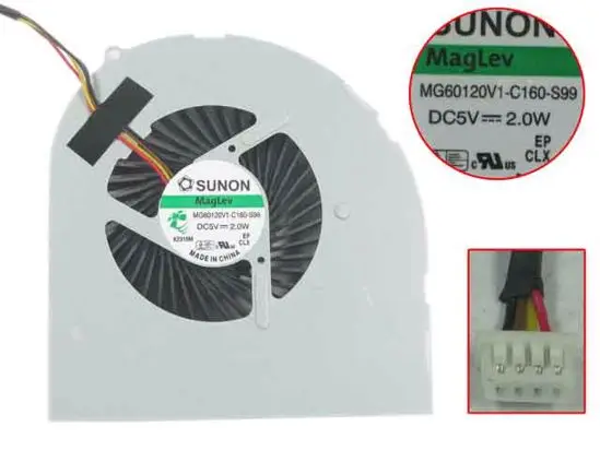 

SUNON MG60120V1-C160-S99 Вентилятор охлаждения сервера DC5V 2,0 W 4-Wire