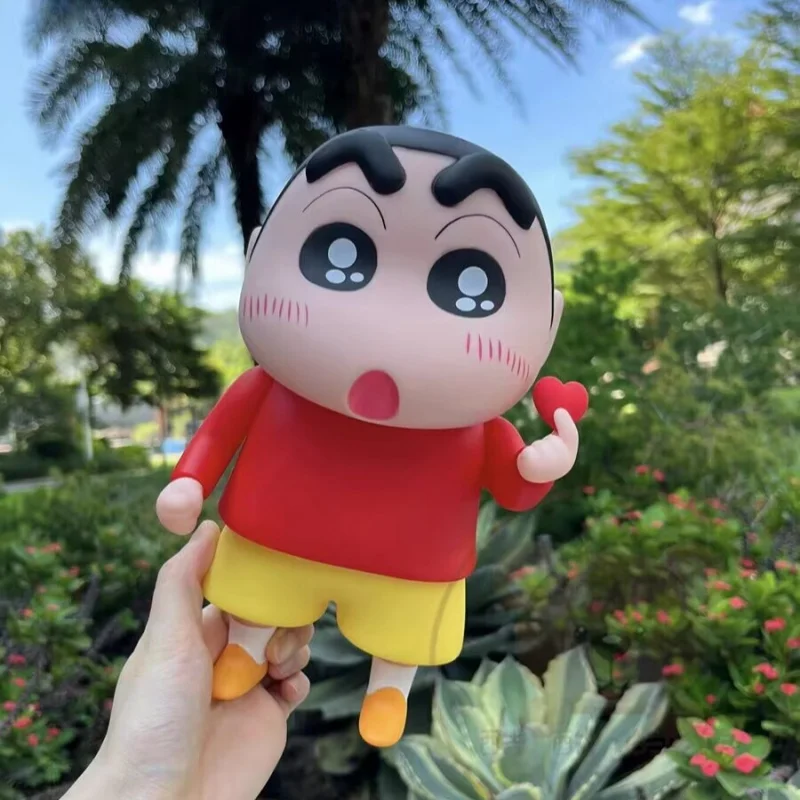 

Новинка 15-22 см Crayon Shin-Chan Xiaobai Аниме Фигурка кавайная кукла игрушки модель шарнир передвижной шкаф рождественские подарки на день рождения