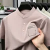 BROWON Brand 2025 Summer Clothes Man T-Shirts for Man Short Sleeve Collared Men T Shirt Tops for Father Tee Shirt Luxe 2