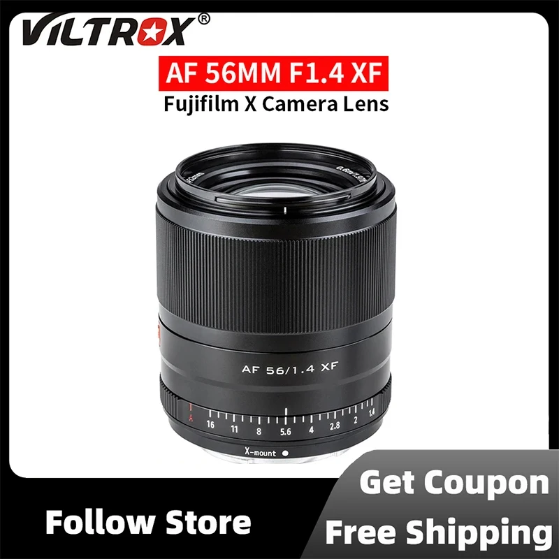 Viltrox 56Mm F1.4 Ritratto Teleobiettivo Con Messa A Fuoco Automatica Ad Ampia Apertura Per Obiettivo Fotocamera Fujifilm Fuji X Mount
