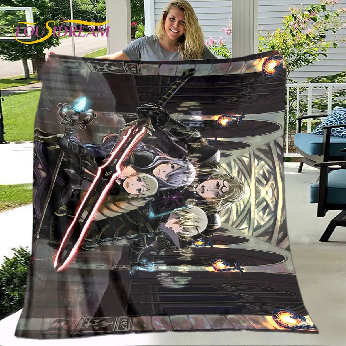 Fire Emblem Series Game Gamer Soft Plush Blanket,Flannel Blanket Throw Blanket for Living Room Bedroom Bed Sofa Picnic Cover Kid