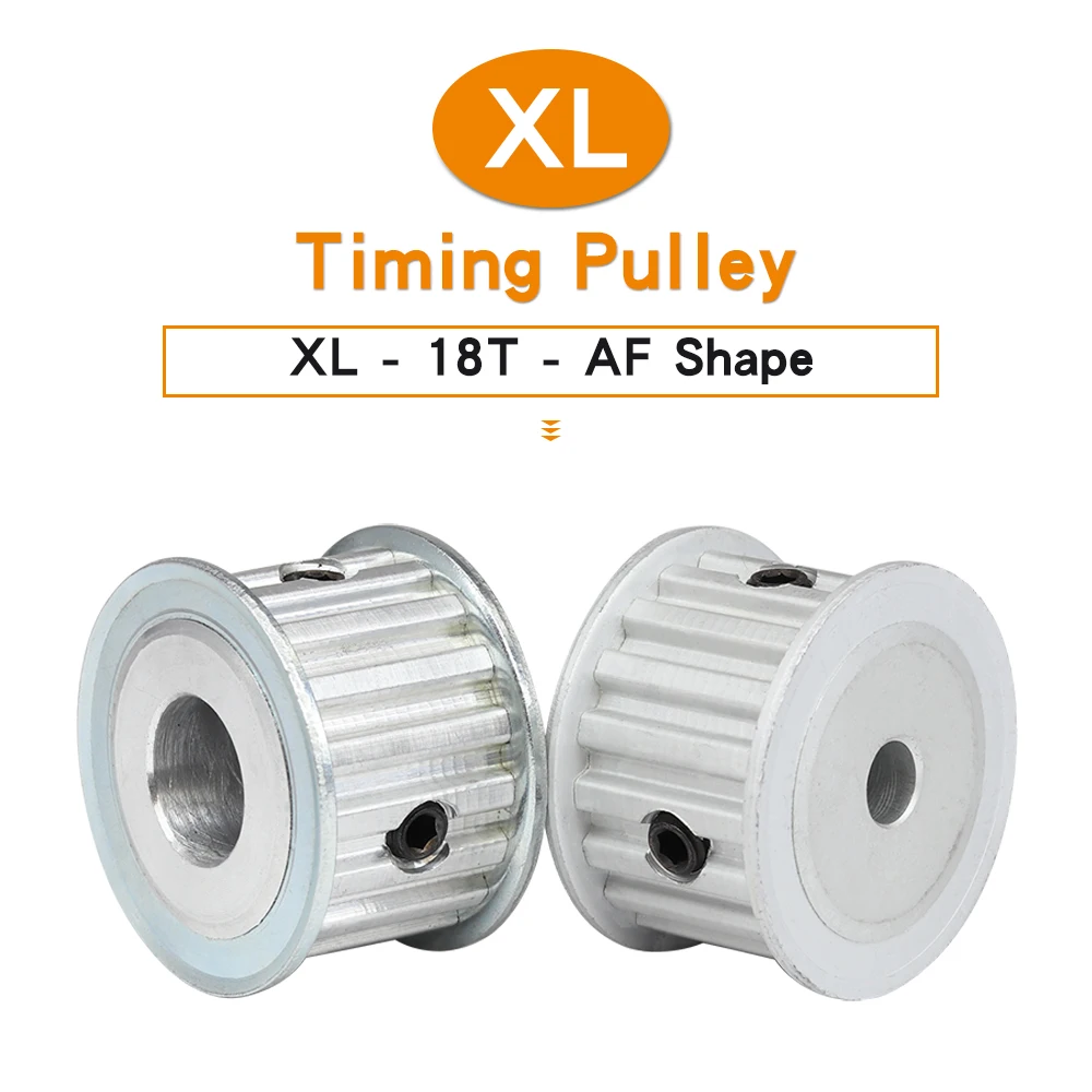 

XL-18T Toothed Pulley Bore Size 6/8/10/12/14/15 mm Aluminium Pulley Wheel Teeth Pitch 5.08 mm For Width 15 mm XL Timing Belt
