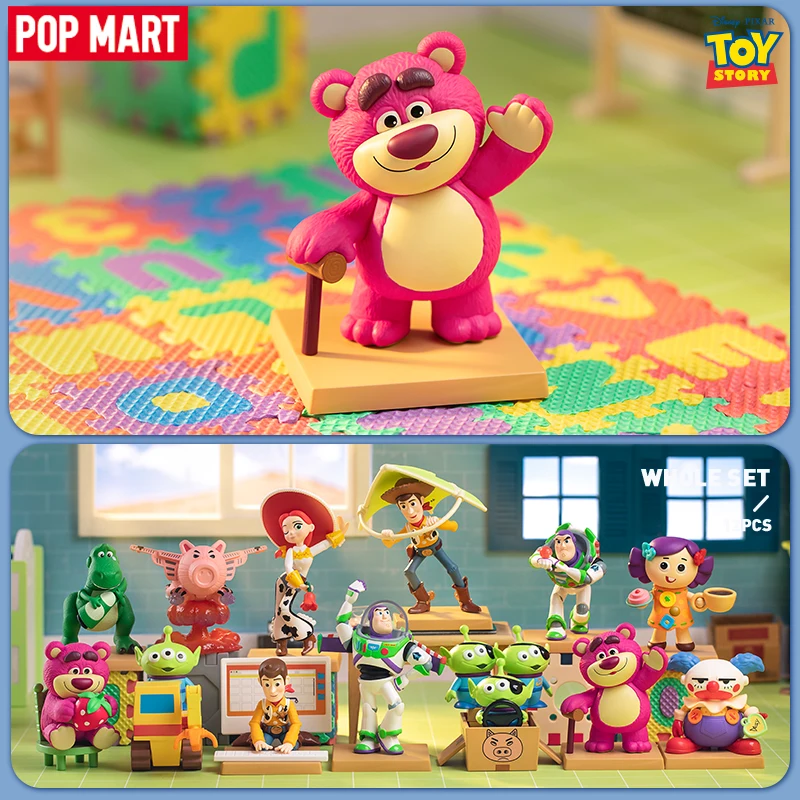 POP MART Disney Pixar Sunnyside Adventures Series Mystery Box 1PC 12PCS Blind Box Action Figure Cute
