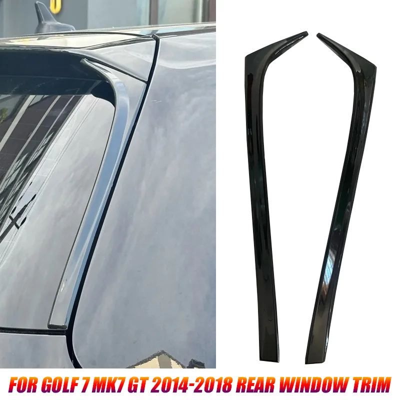 For Volkswagen Golf 7 Mk7 2014 2015 2016 2017 2018 Accessories Rear Window Side Wing Trunk Spoiler Canard Canards Splitter 2Pcs 1