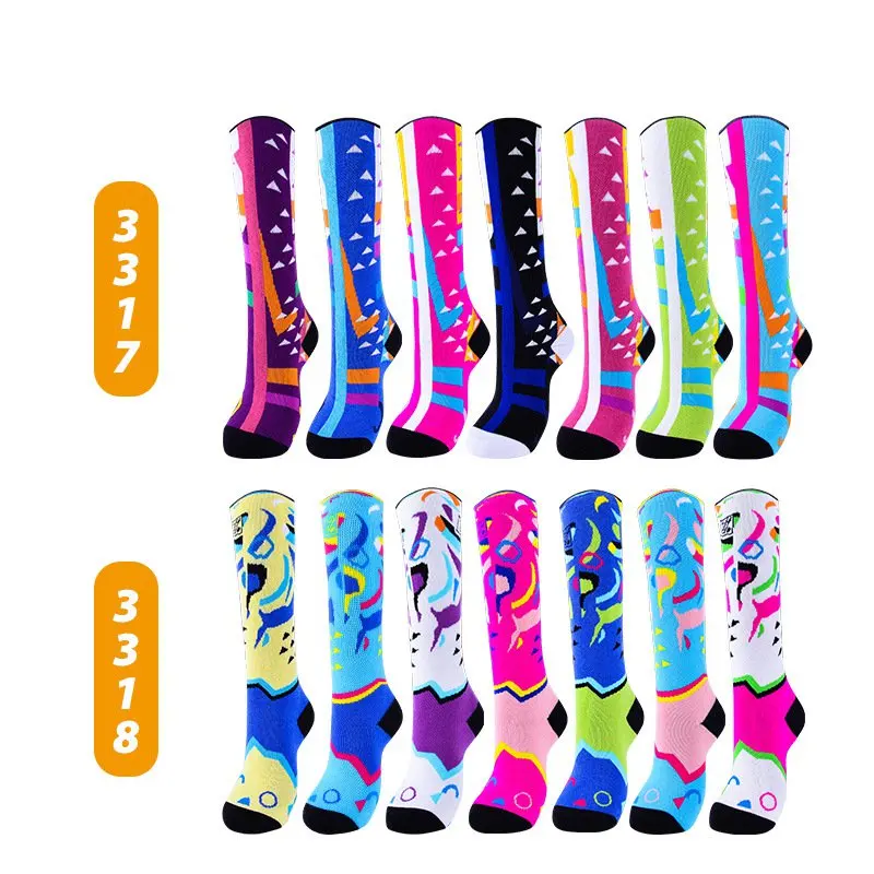 1 Pair Kids Winter Sports Sock Outdoor Thick Warm Sock Snow Skiing Boys Girls Thermal For Roller Skating Snowboarding