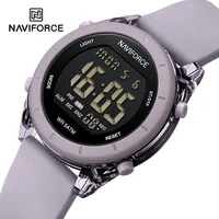 NAVIFORCE NF7108 Casual Wild Ladies Watch 50m Waterproof LCD Digital Display Electronic Silicon Strap Female Clock