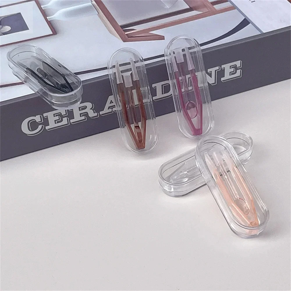 Contact Lens Handling Tweezers Set - Transparent Large & Small Clamp Rods