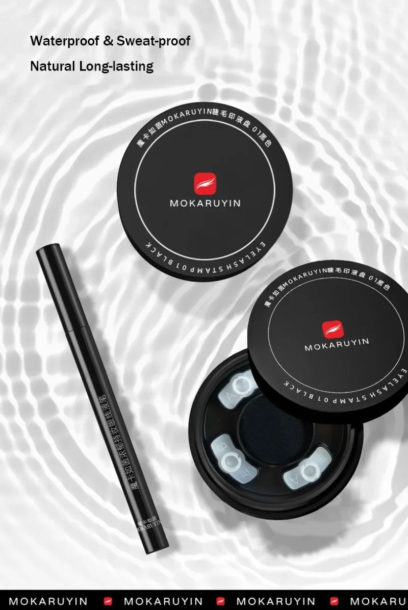 Wasserdichter Wimpernversiegler Silikon DIY Untere Wimpernverlängerung Stempel Eyeliner Natürliche Simulation Wimpern Make-up Werkzeuge für Anfänger – Detail 11