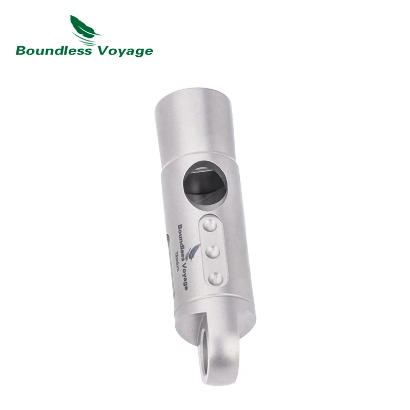 Boundless Voyage Titanium Whistle Emergency Survival Safety Outdoor Camping Hiking Coaches Training Sports Keychain Whistles 2