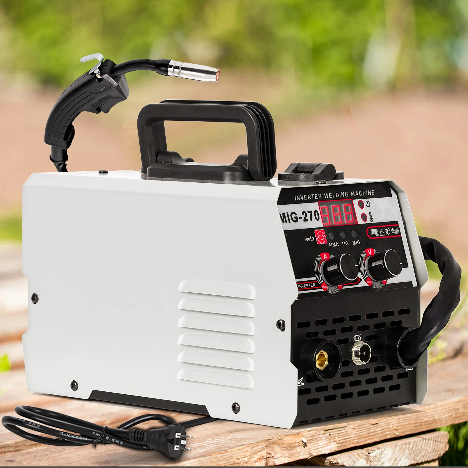 3 in 1 MIG Welder Inverter, LED Digital Display MIG Welder, TIG Welding Machine, Gasless Welder, Multi Process Welding