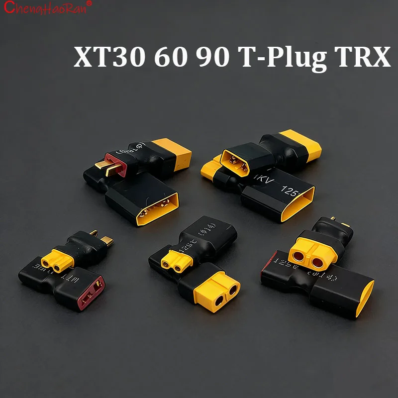 ChengHaoRan 1/2PC DIY 어댑터 XT30 XT60 XT90-T 플러그 TRX 시리즈 병렬 직접 연결 남성 여성 커넥터 제어 부품