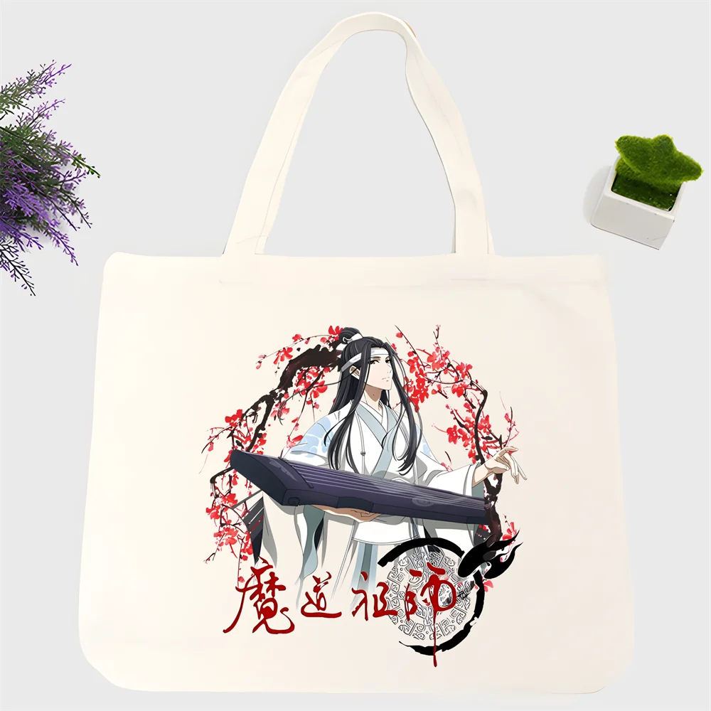 Mo Dao Zu Shi The Untamed Lan WangJi Wei Wu Xian canvas simple print shopping bags girls fashion life casual pacakge hand bag