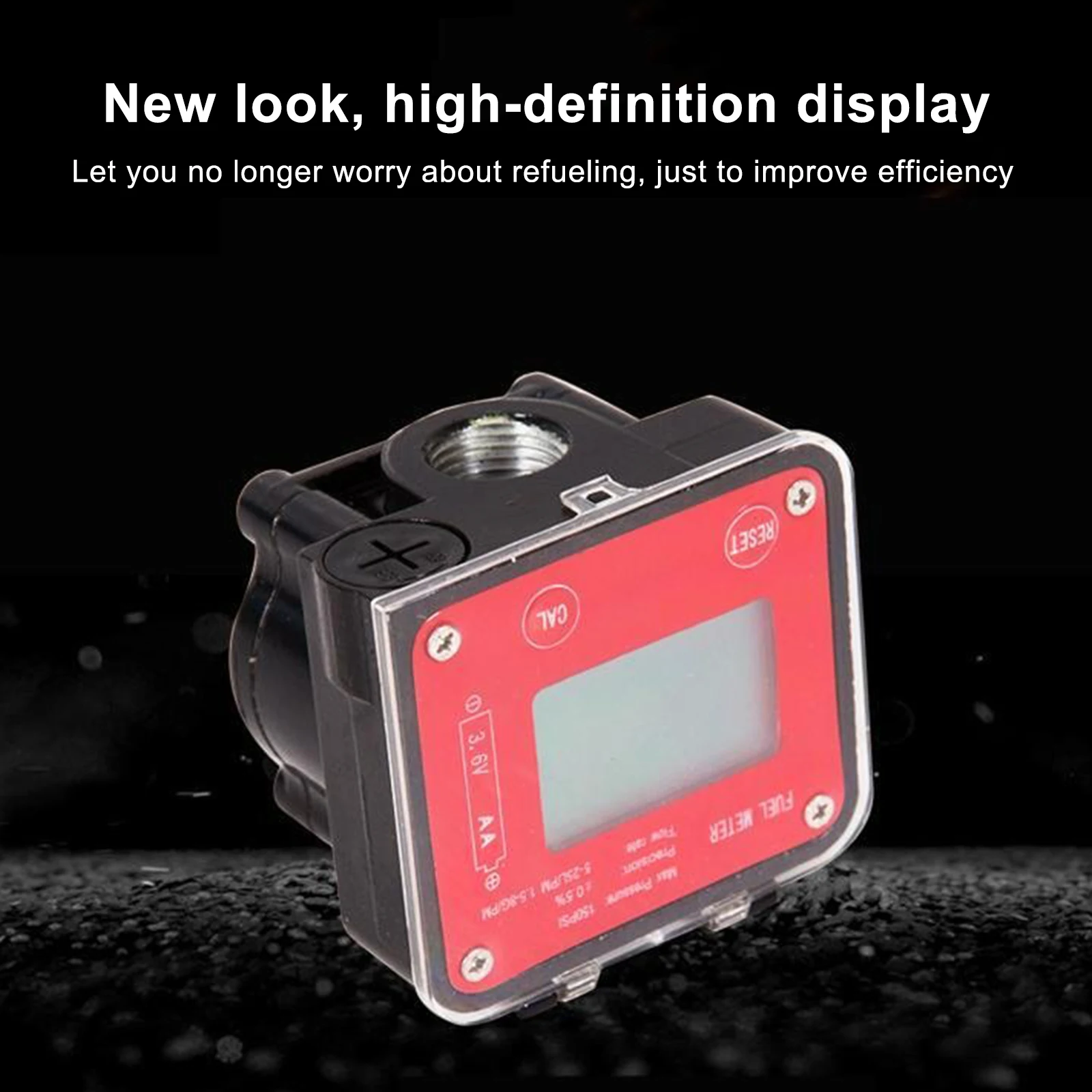 FlowMeterHighPrecisionGearFlowmeterDN15DN20DigitalFuelGauge