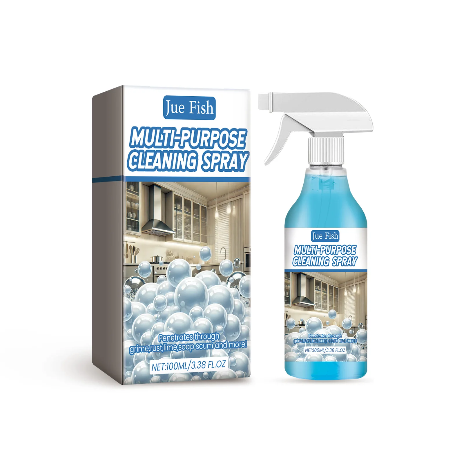 100ml Stove Foam Cleaner Powerful Kitchen Cookware Oven Range Hood Heavy Oil Stain Removal Cleaner Kitchen Grease Cleaning Agent