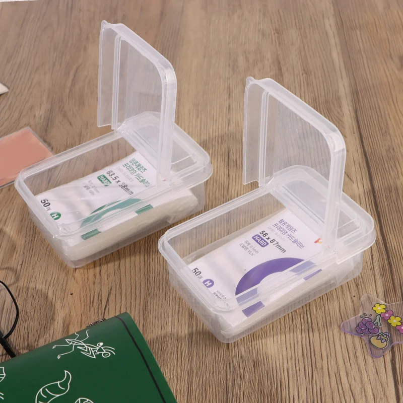 Flip Cover Playing Cards Storage Boxes Transparent Games Card Container Case Packing Poker Game Card Jewelry Organizer