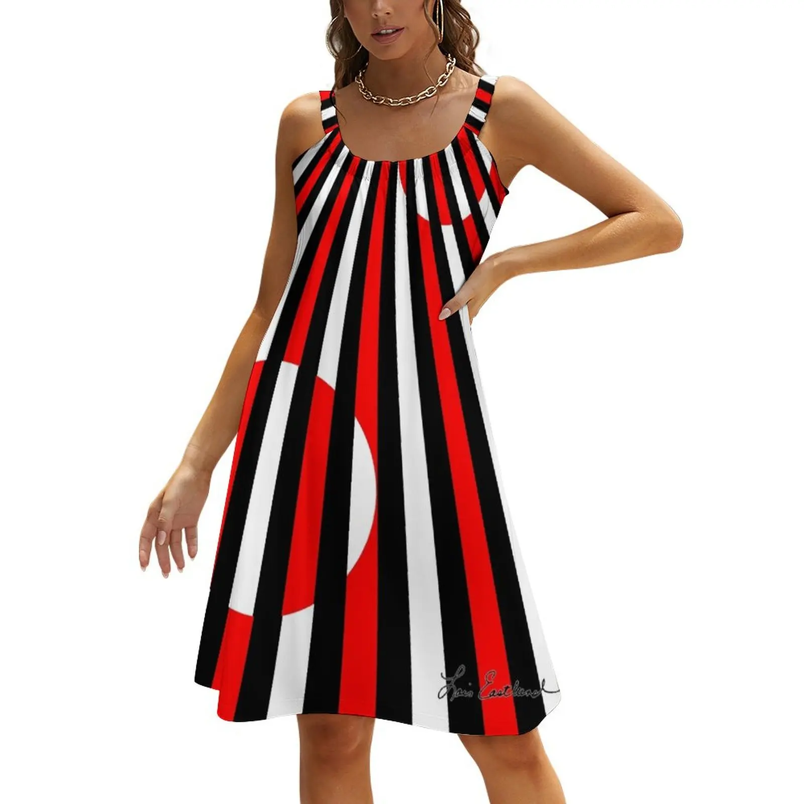 

Black White and Red All Over! Beach Sling Skirt Dress vintage purple dress chic and elegant woman dress women's dresses luxury