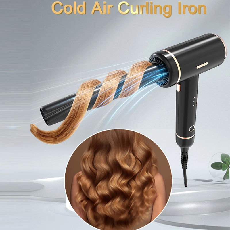 Hair Curling Wand Ceramic Irons Long Short Hair Adjustable Temperature Cold Wind Curler High Quality Magic Salon Tools