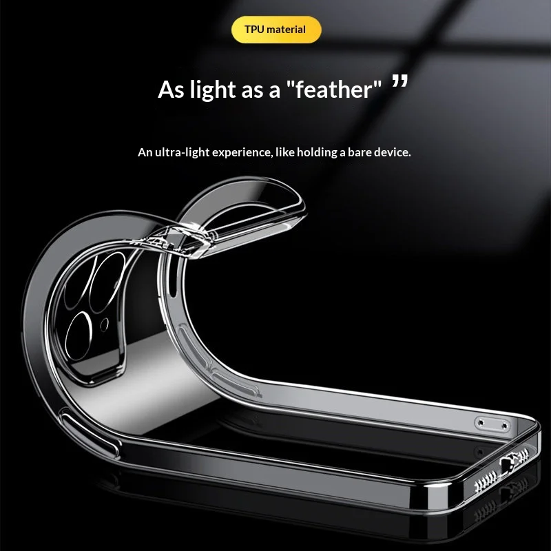 Flexible Durable Clear TPU Shockproof Phone Cases - Soft Transparent Protective Shield