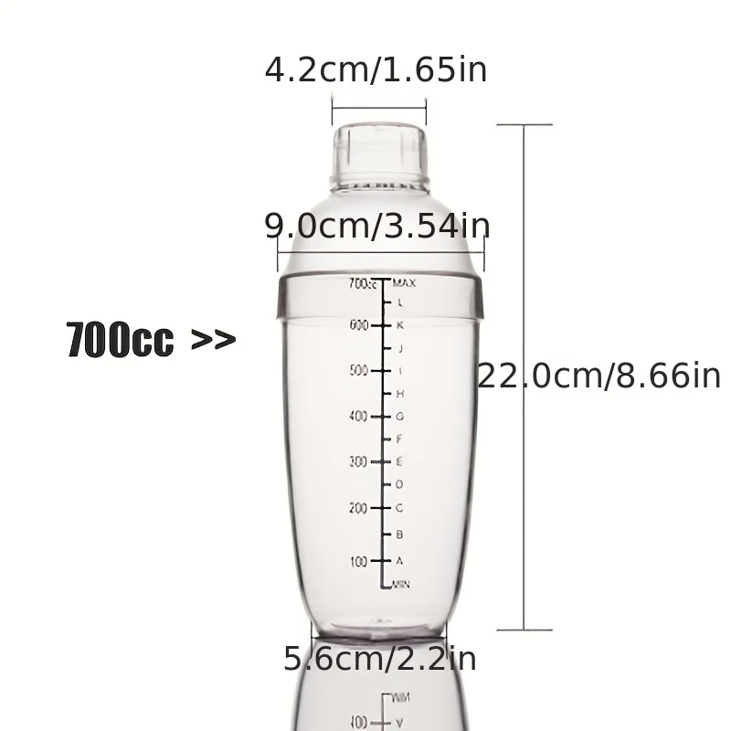 1PC Milk Tea and Lemon Tea Splash Proof Mixing Bottle, Transparent and Easy To Use, Beverage Mixing Tool, Household Kitchen Tool
