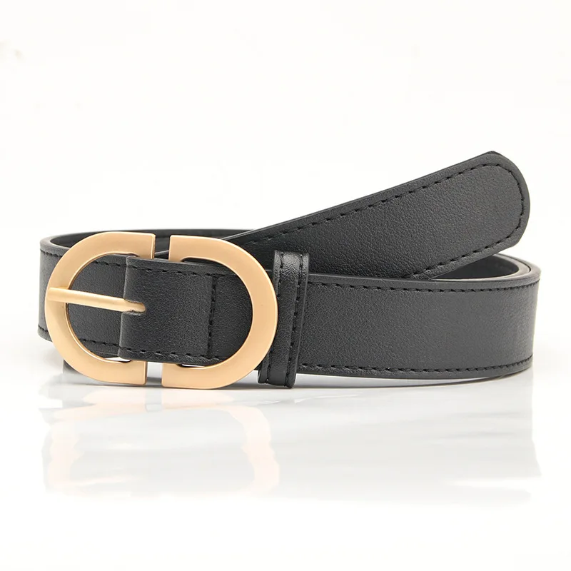 Chic Women's Fashion Belt with Metal Buckle - Available in Multiple Colors