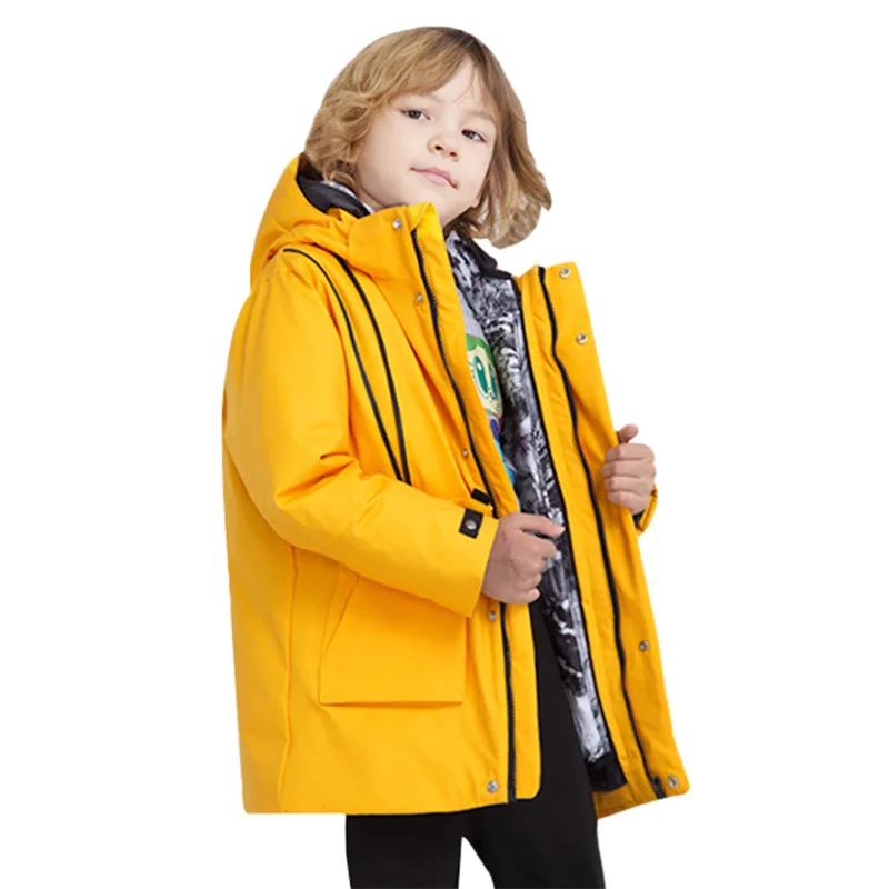 

2022 Hooded Children Snow Warm Baby Jackets Windproof Waterproof Girl Ski Coats Mountain Sport Outdoor Kids Outerwear Clothes