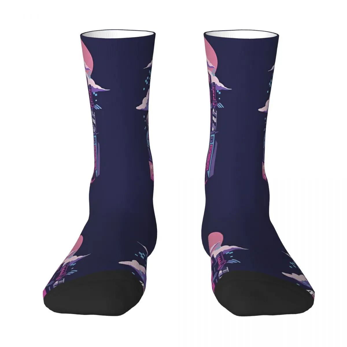 

Retro Gaming Machine Sock Socks Men Women Polyester Stockings Customizable Hip Hop
