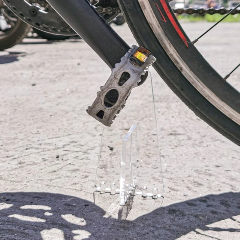 Transparent Acrylic Non-Slip Portable Bike Kickstand