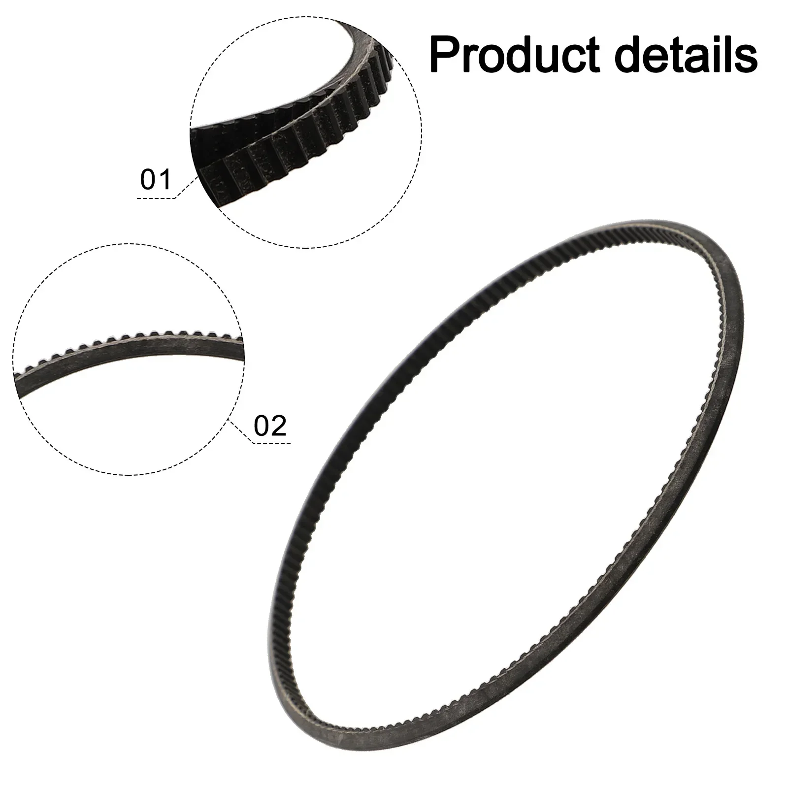 1pc DRIVE BELT MODEL 5M375 FOR WM210V MINI LATHE WITH SPINDLE BORE 38MM MOTOR BELT Lathe Belts For Mini Lathes Power Tools