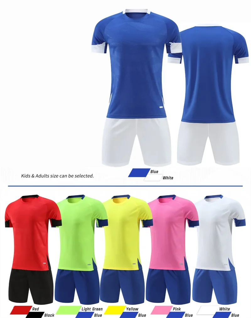 Children Sports Soccer Kits Wear Fashion Design Football Sublimation Printed Soccer Jersey