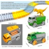 Magical Race Dinosaur Track Car Toy Vehicle LED Light Electronics Car Tracks Toy Parts Car for Children Boys Birthday Gift 6