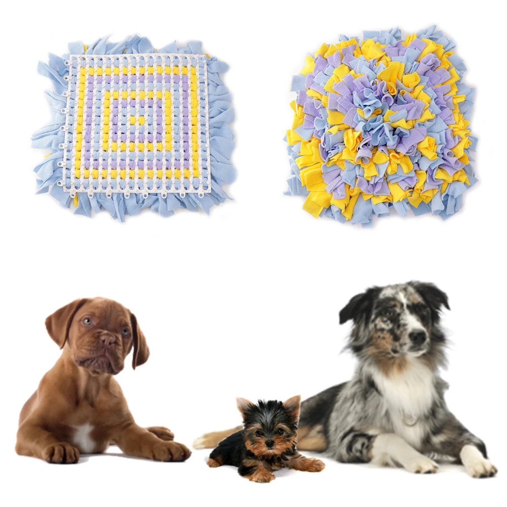 

Pet Snuffle Mat Nose Smell Training Pet Slow Feeder Dog toys Foraging Skills Training Feeding Mat Cat Puppy Training Puzzle Toy