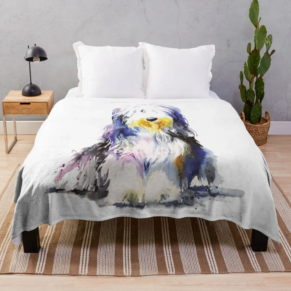 

Декоративное фланелевое одеяло для Хэллоуина «Bearded Collie»