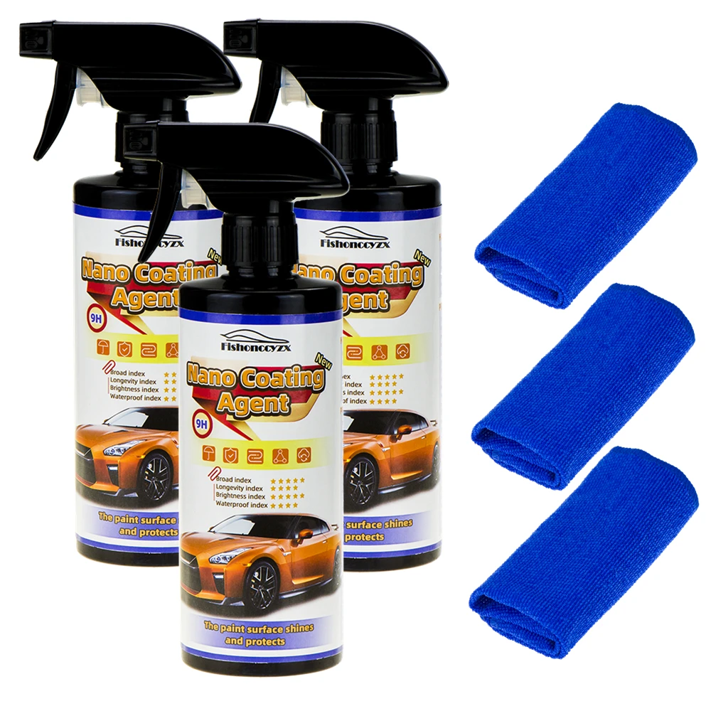 

Car 9H Spray Ceramic Repellent Nano Glass Polishing Plated Crystal Liquid Hydrophobic Coating Agent Paint 9H Hardness