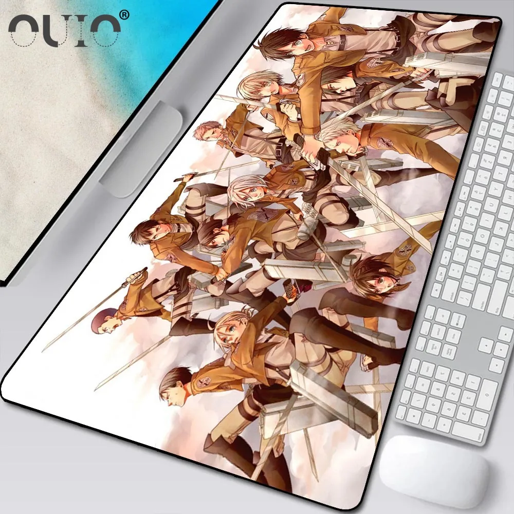 

Whole Sale Attack on Titan Desk Keyboard Mice Mat Gaming Mouse Pad Gamer Computer PC Mousepad Desk Mats Gaming Desk Csgo